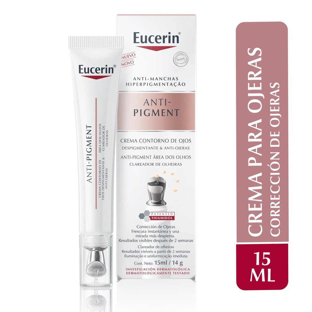 Eucerin Antipigmento Contorno Ojos Anti Ojeras correccion ojeras dermobelleza chile