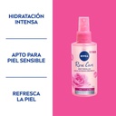 Rose Care Nivea Mist Facial Hidratante Con agua De Rosas Orgánica 150ml
