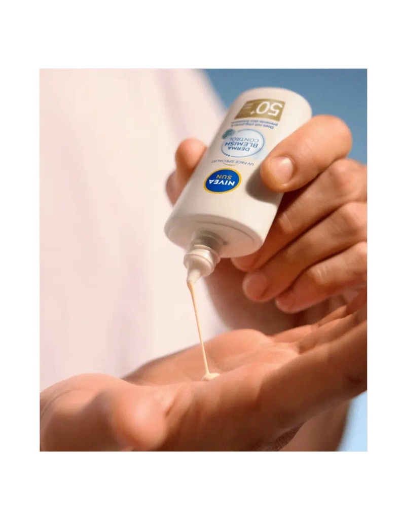 Nivea Protector Solar Derma Skin Clear Anti Imperfecciones Fps50+, 40ml