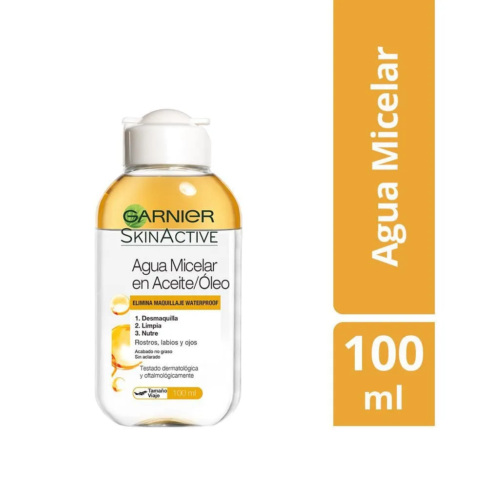 Agua micelar Garnier skin active aceite oleo 100ml