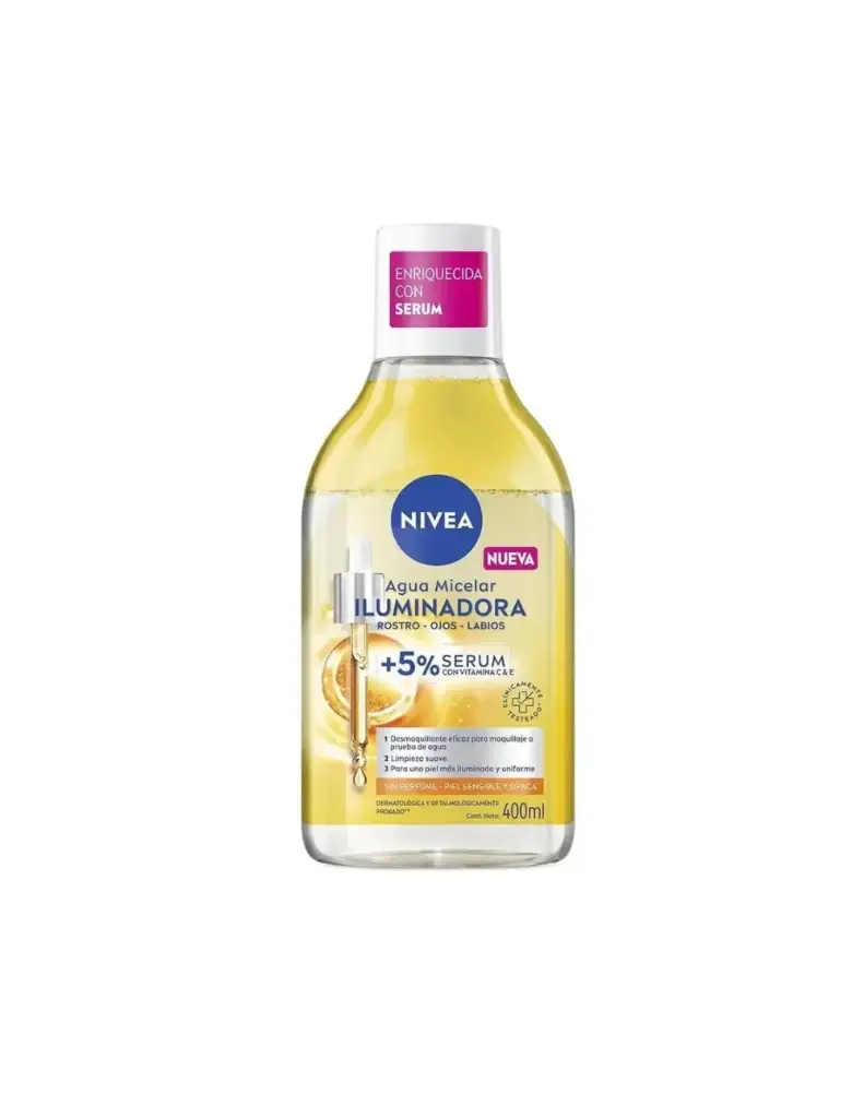 Nivea Agua Micelar Iluminadora +5% serum 400 ml