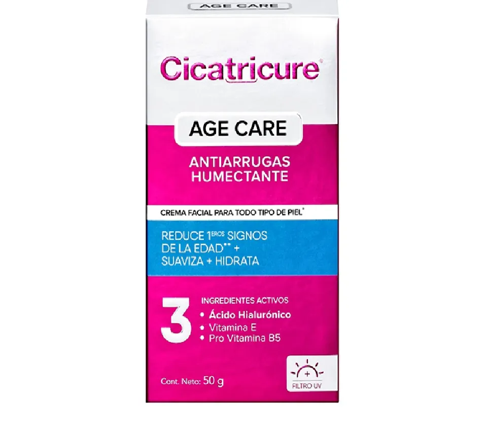 Crema facial age care antiarrugas humectante 50gr Cicatricure 
