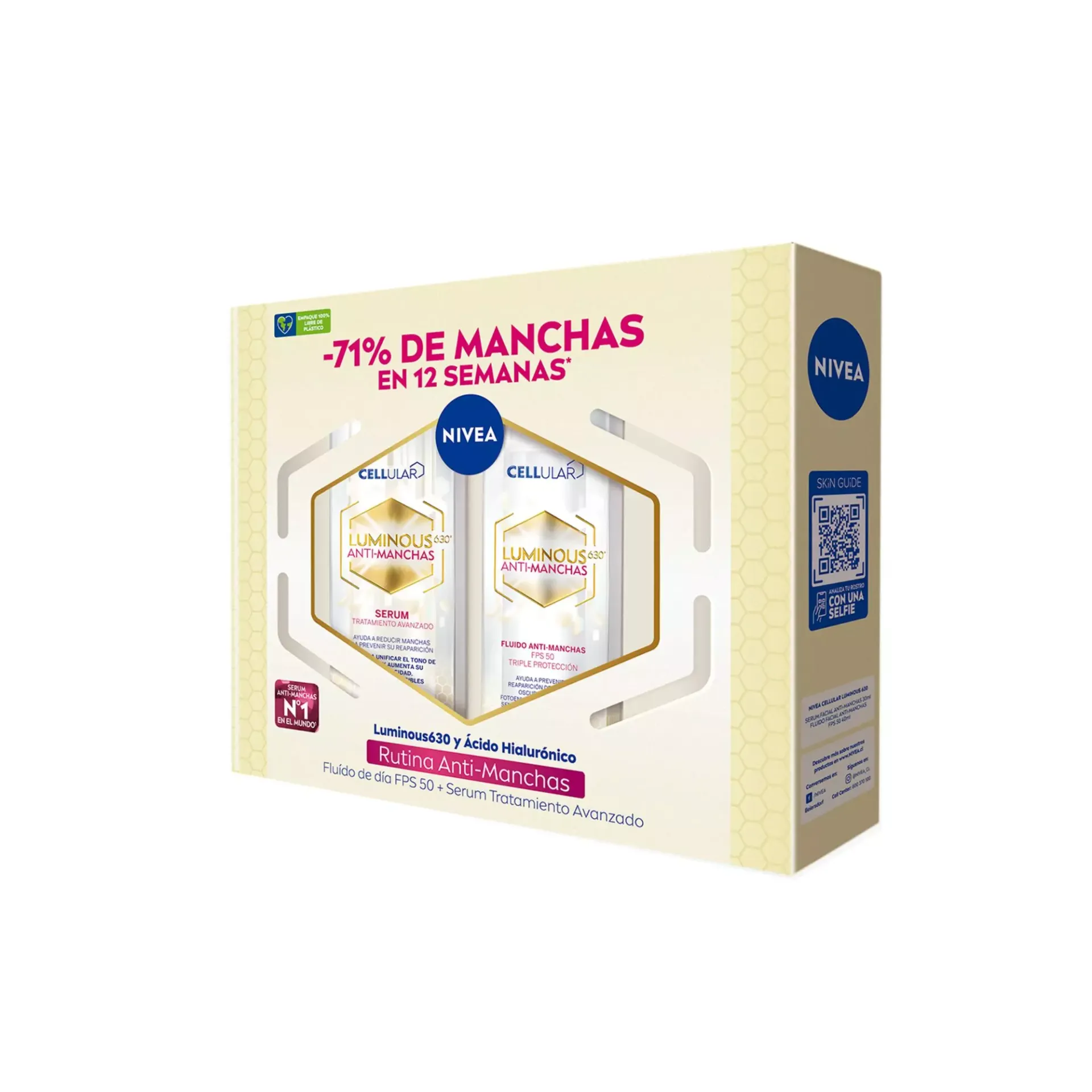 [N222042] Pack Nivea luminous 630 serum antimanchas + fluidos facial antimanchas