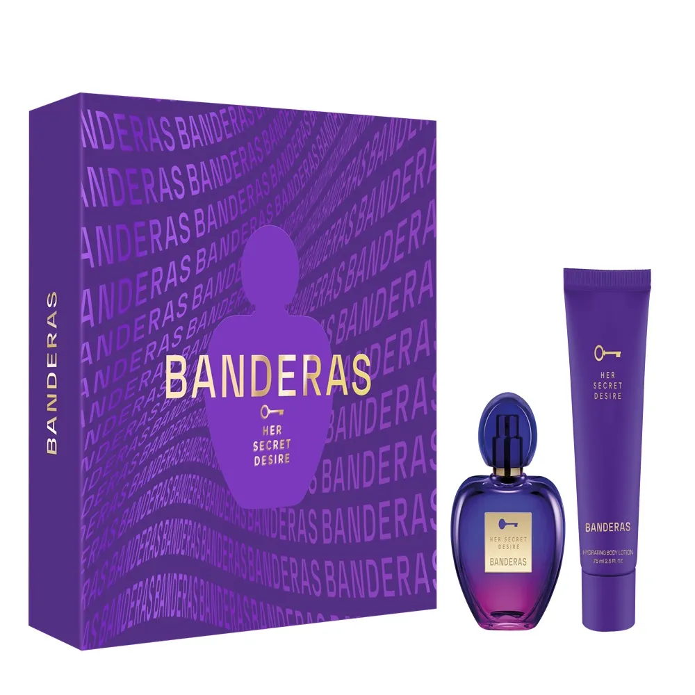 Perfume her secret desire Banderas + crema body lotion 75ml