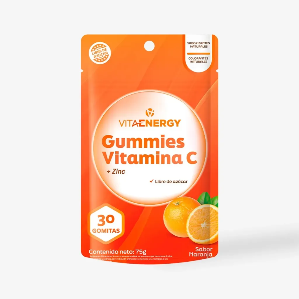 [B350332] Gomitas De Vitamina C + Zinc Vit Energy Sabor Naranja