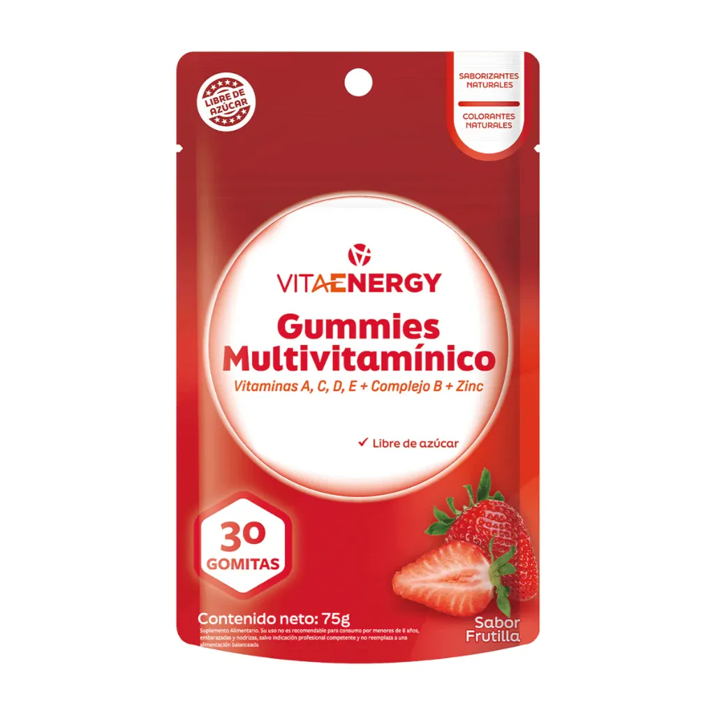 [B350363] VitaEnergy Gummies gomitas multivitaminico (a+c+d+e+complejo b+zinc) 30und