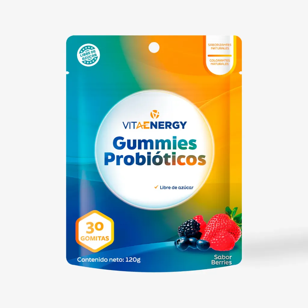 [B180800] VitaEnergy Gummies gomitas probióticos sabor berries 30 und