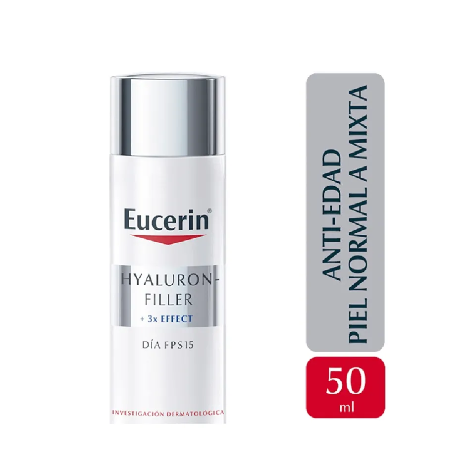 [E014475] Eucerin hyaluron filler 3x effect dia fps15 piel mixta 50ml