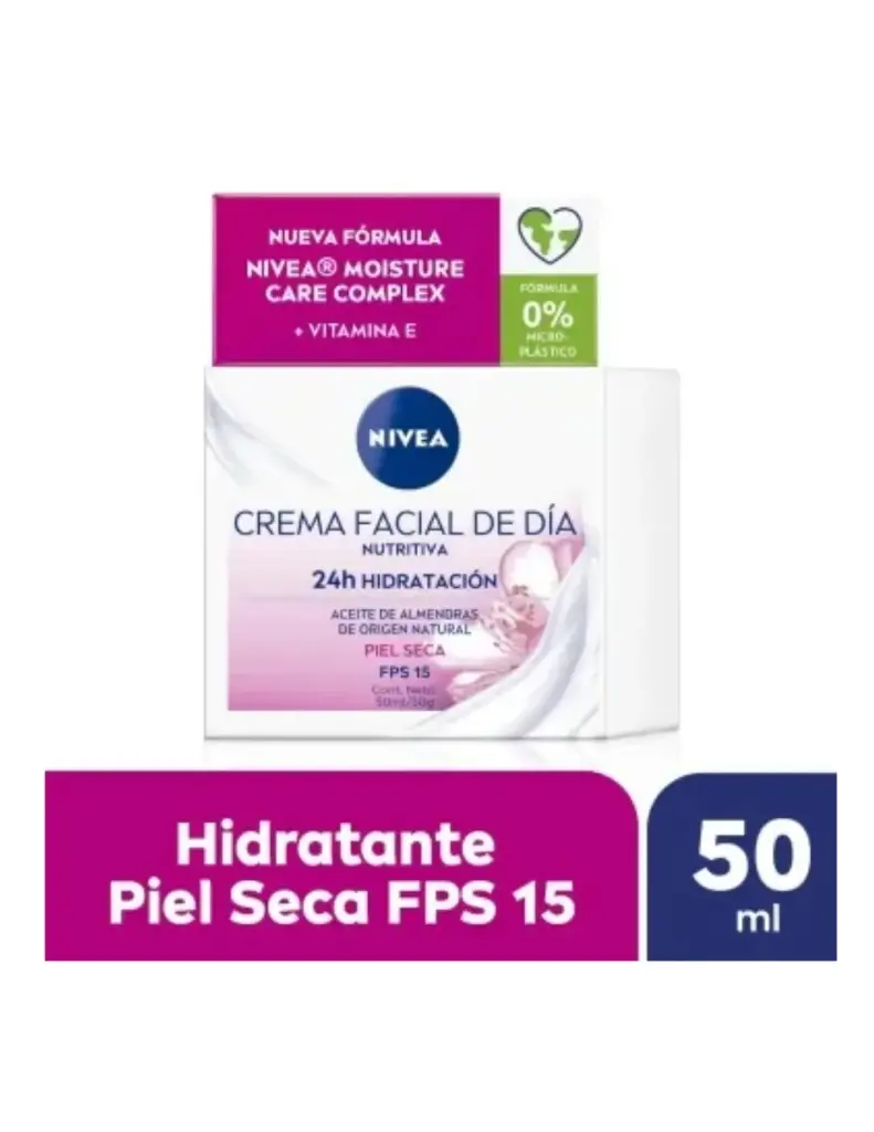 [N553006] Nivea Crema Facial Dia Nutritiva 24 h Hidratación Fps 15
