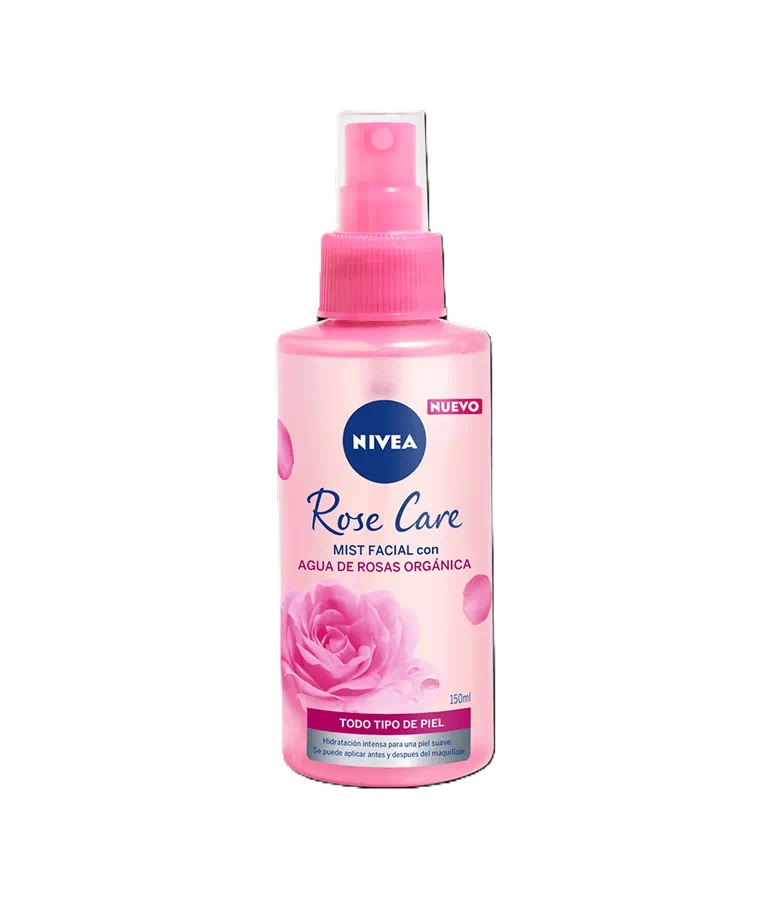 [N806161] Rose Care Nivea Mist Facial Hidratante Con agua De Rosas Orgánica 150ml