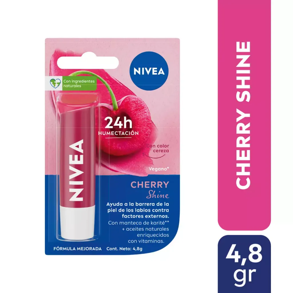 [N850777] NIVEA LIP CARE FRUITY SHINE CEREZA 4,8G